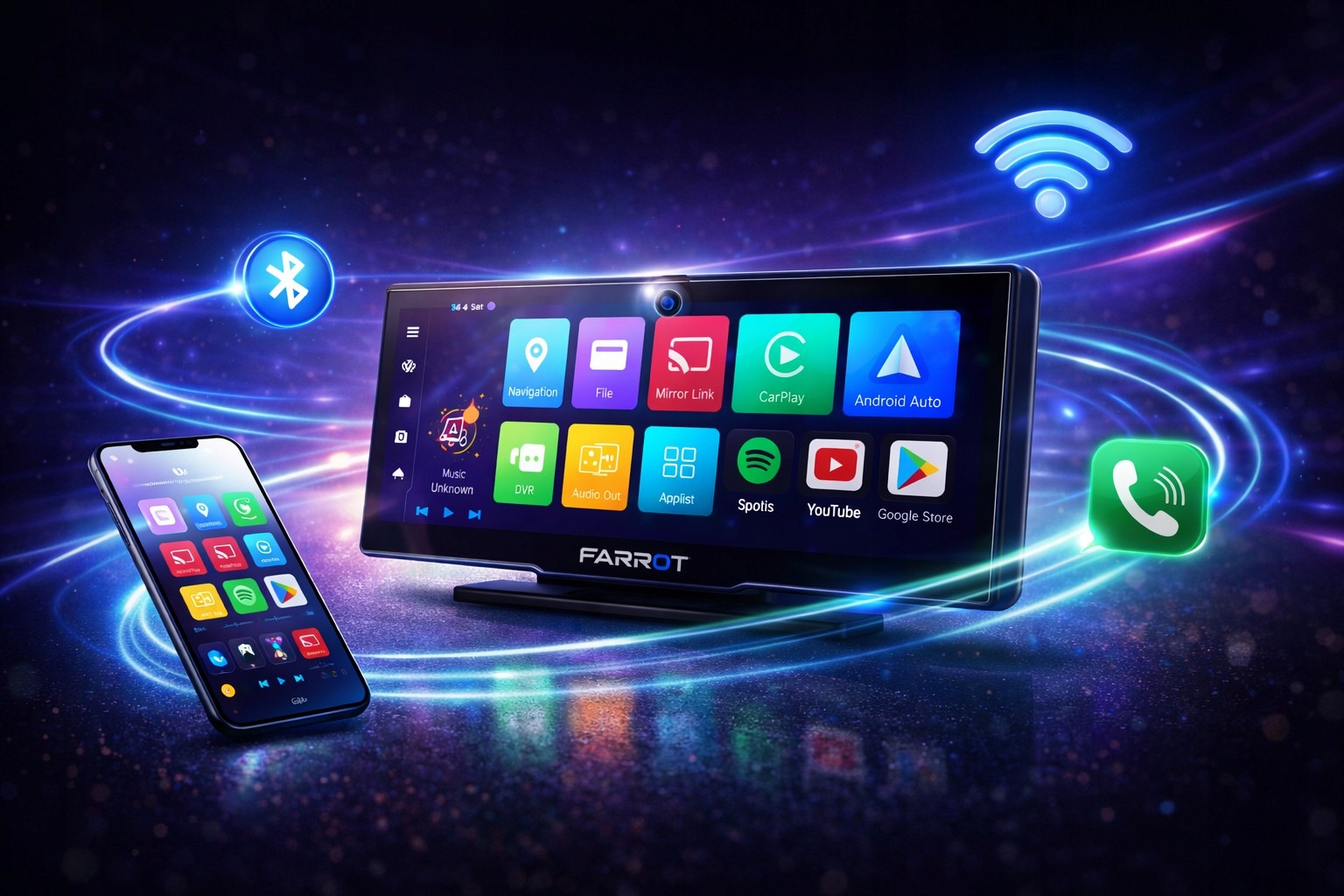 Łączność Bluetooth i dwupasmowe Wi-Fi